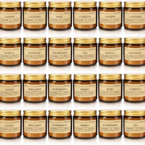 24-Pack Scented Soy Wax Candles